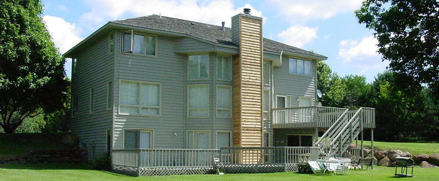 Cedar Siding Repair On Chimney